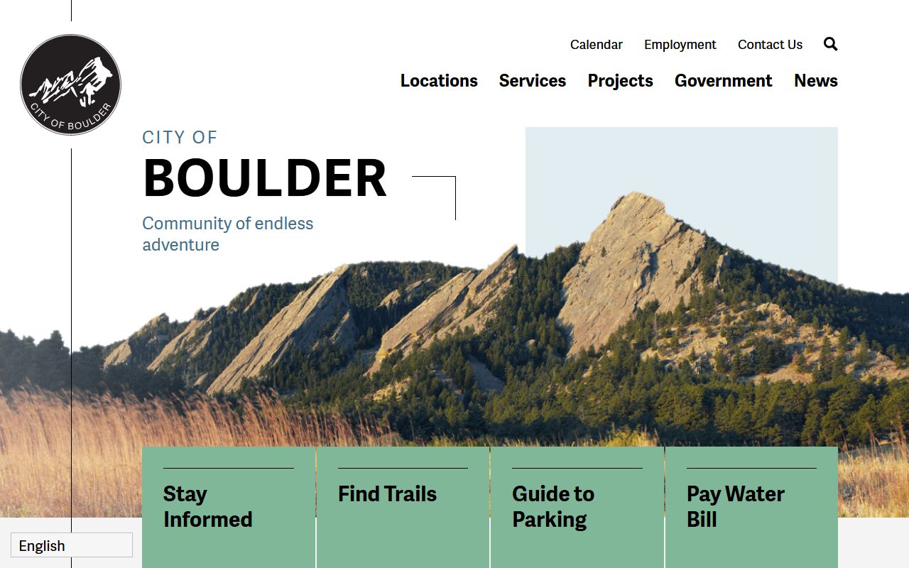 Boulder city government website