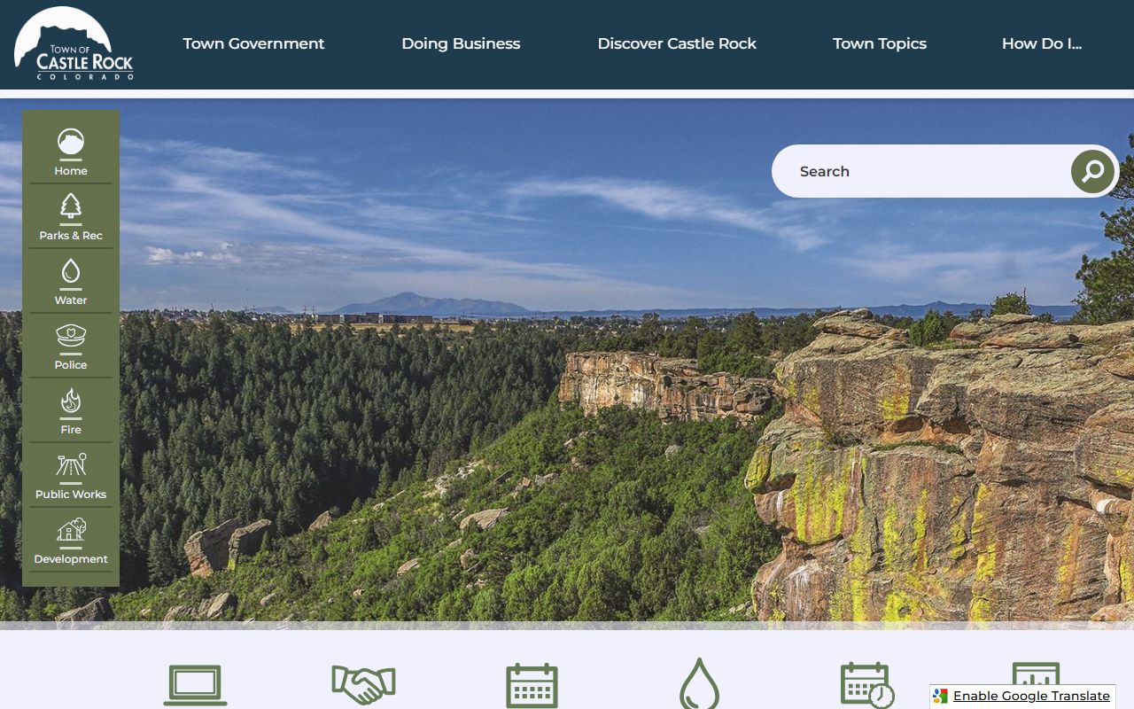 Castle Rock town government website