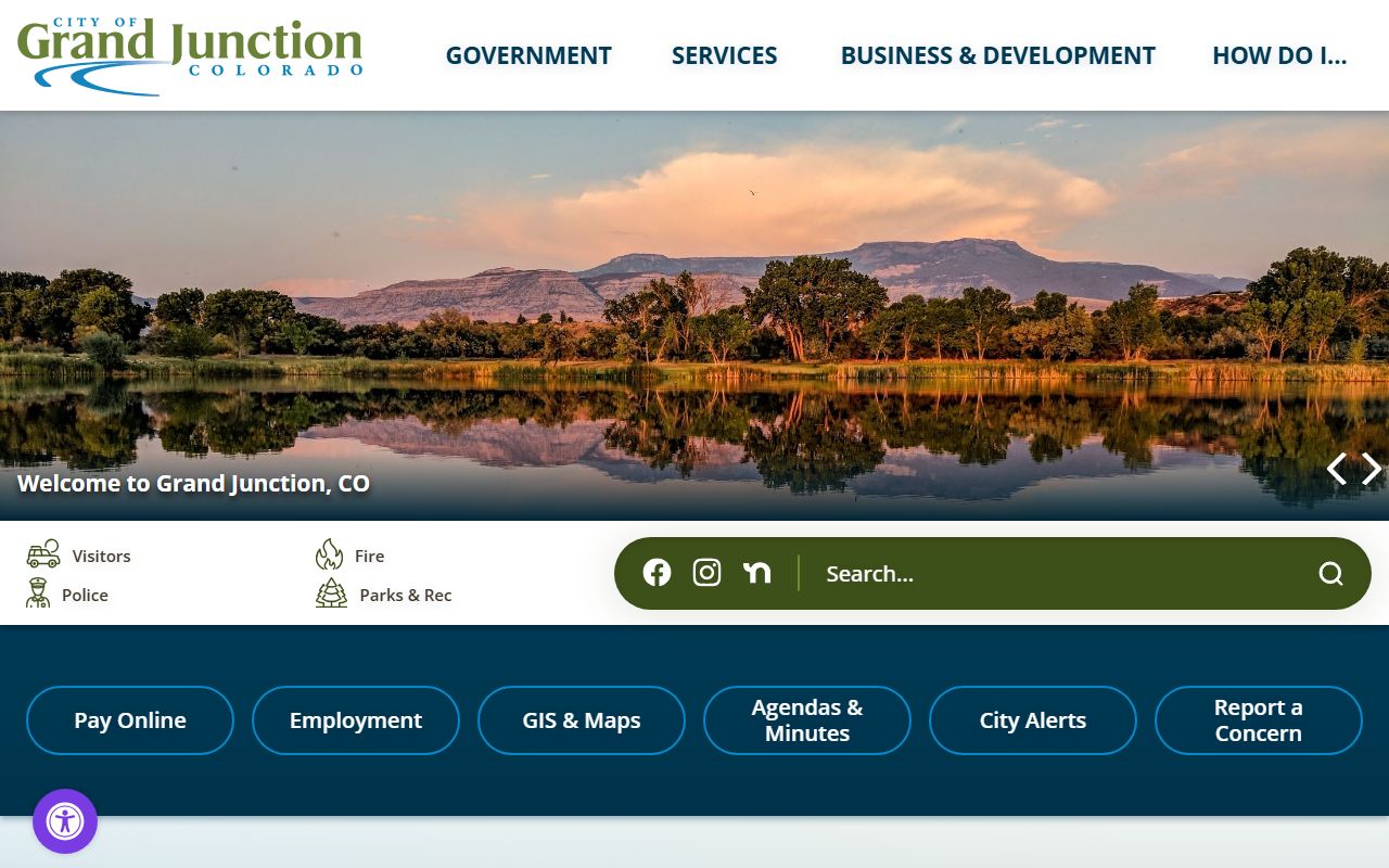 Grand Junction city government website