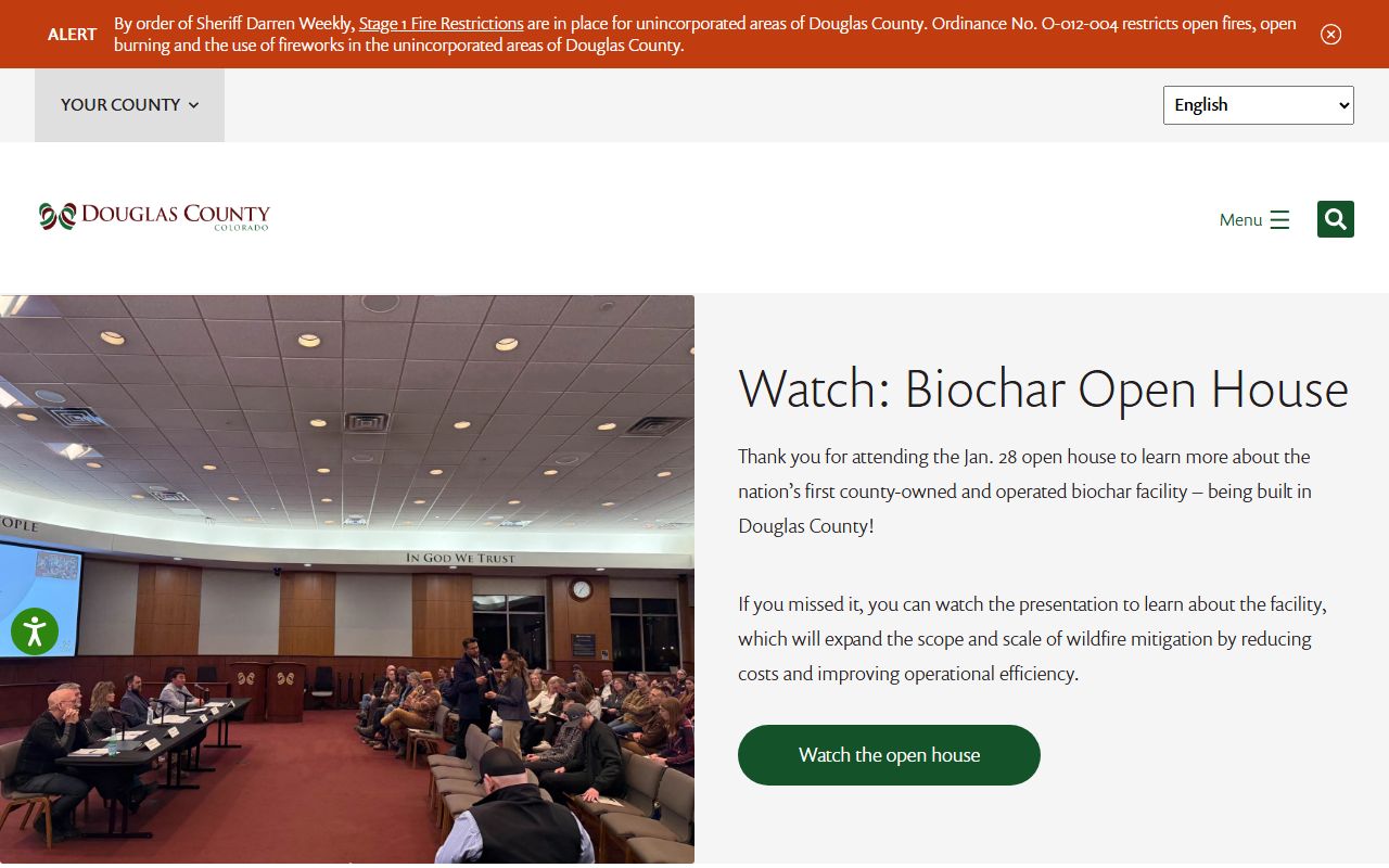 Douglas County government website for court resources